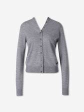 Alexander Wang Mujer Barcelona Cárdigan Fino Lana color Gris sku 713-000460 01 - Foto 1
