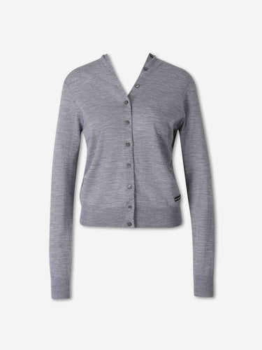 Alexander Wang Mujer Barcelona Cárdigan Fino Lana color Gris sku 713-000460 01 - Foto 1