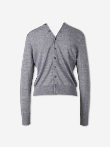 Alexander Wang Mujer Barcelona Cárdigan Fino Lana color Gris sku 713-000460 01 - Foto 2