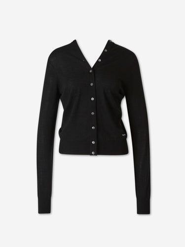 Alexander Wang Mujer Barcelona Cárdigan Fino Lana color Negro sku 713-000460 02 - Foto 1