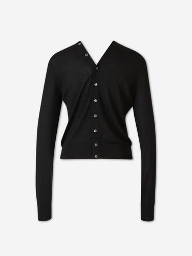 Alexander Wang Mujer Barcelona Cárdigan Fino Lana color Negro sku 713-000460 02 - Foto 2