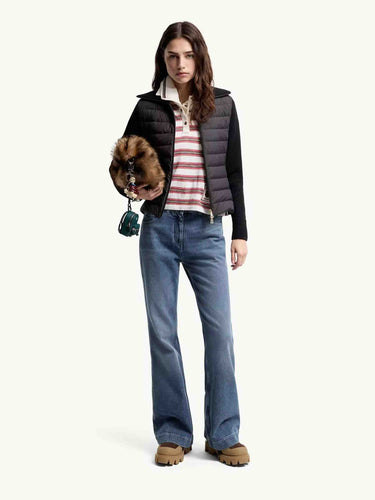 Moncler Mujer Barcelona Plumífero Fino Mangas Punto color Negro sku 713-000464 01 - Foto 5