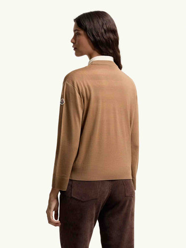 Moncler Mujer Barcelona Cárdigan Lana color Camel sku 713-000467 01 - Foto 4