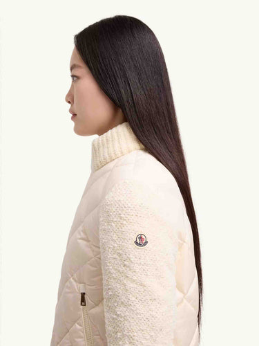 Moncler Mujer Barcelona Plumífero Mangas Punto color Marfil sku 713-000468 01 - Foto 3