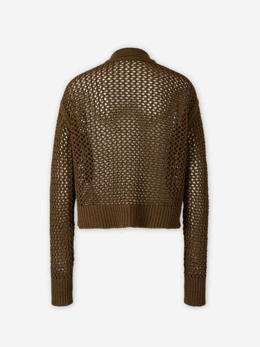 Max Mara Mujer Barcelona Cárdigan calados color Verde Militar sku 713-000485 01 - Foto 2
