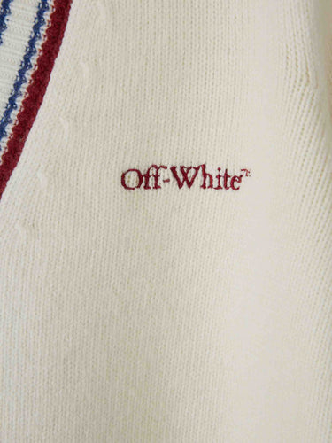 Off-White Mujer Barcelona Cárdigan Punto Lana color Blanco sku 713-000488 01 - Foto 4