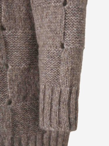 Ely Ely Mujer Barcelona Cárdigan Cuadros color Taupe sku 713-000490 01 - Foto 4
