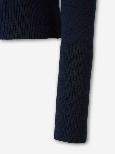 Chloé Mujer Barcelona Cárdigan Punto Lana color Azul Marino sku 713-000493 01 - Foto 4