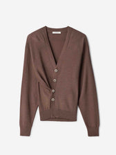 Lemaire Mujer Barcelona Cárdigan Retorcido Multiposición color Marrón sku 713-000496 01 - Foto 1