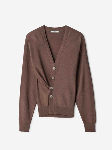 Lemaire Mujer Barcelona Cárdigan Retorcido Multiposición color Marrón sku 713-000496 01 - Foto 1