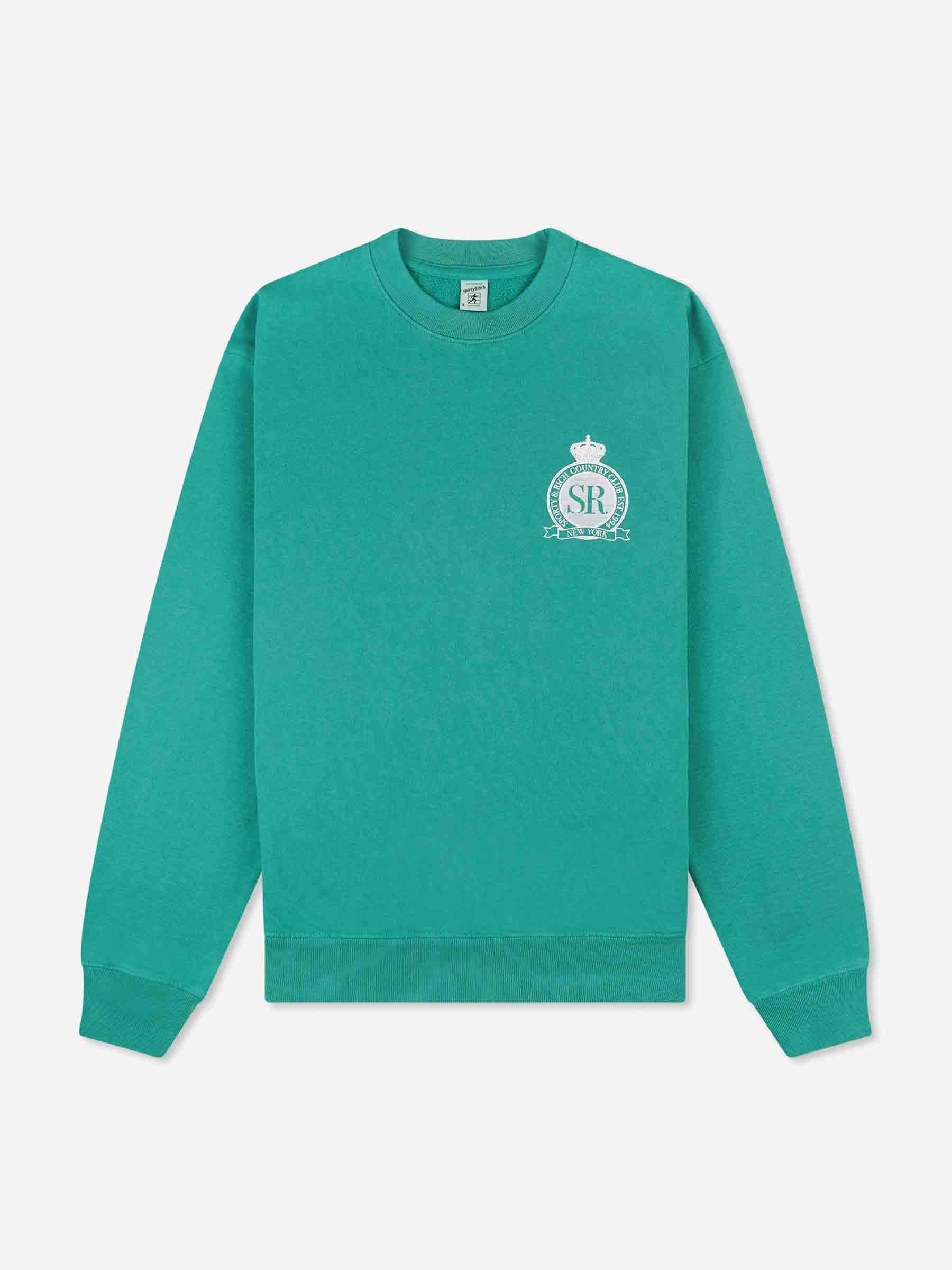 Sporty&Rich Mujer Barcelona Sudadera Cuello Redondo color Verde Turquesa sku 715-000180 01 - Foto 1