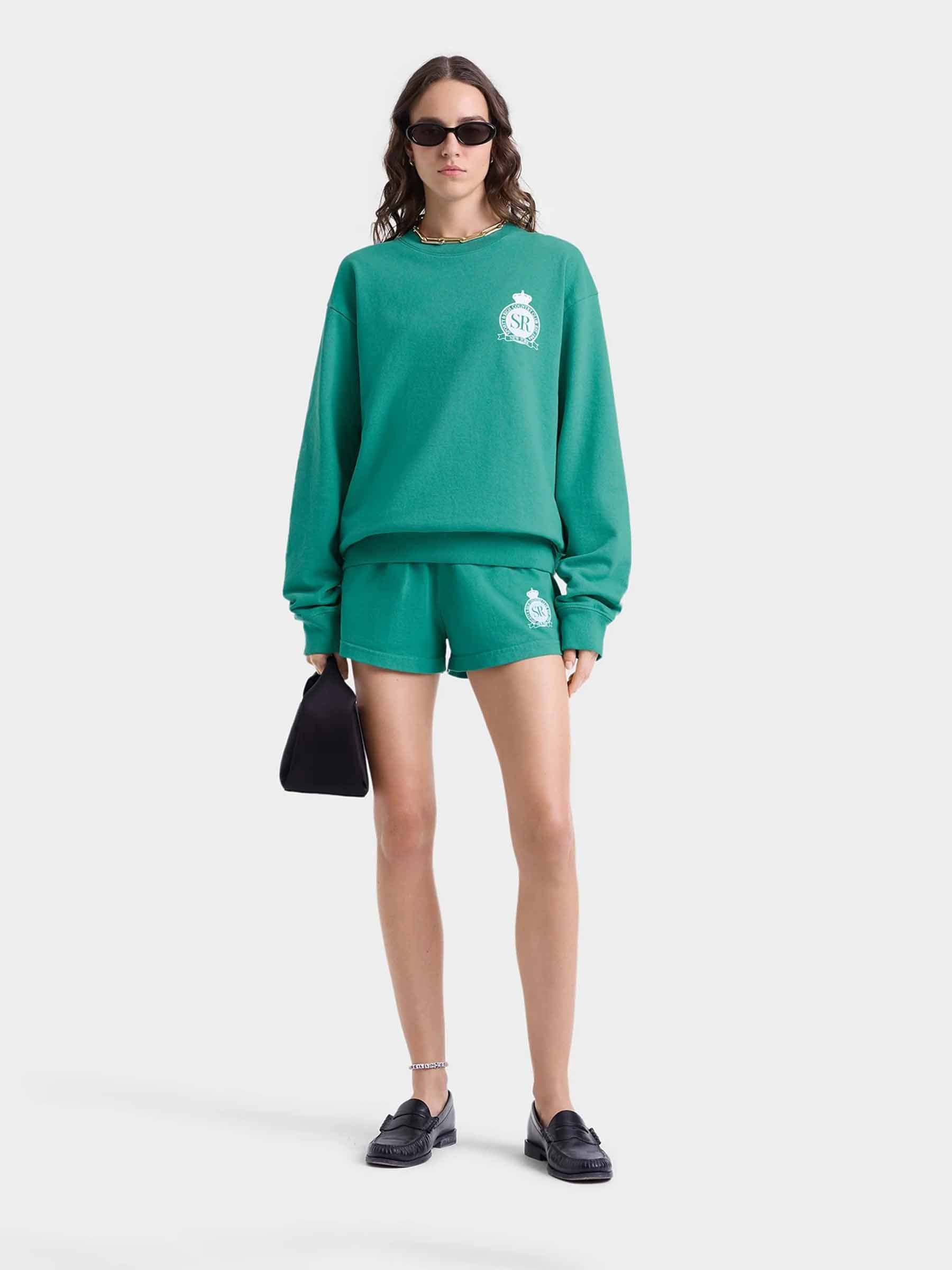Sporty&Rich Mujer Barcelona Sudadera Cuello Redondo color Verde Turquesa sku 715-000180 01 - Foto 2