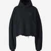 Balenciaga Mujer Barcelona Sudadera Capucha Cropped color Gris Antracita sku 715-000190 01 - Foto 1