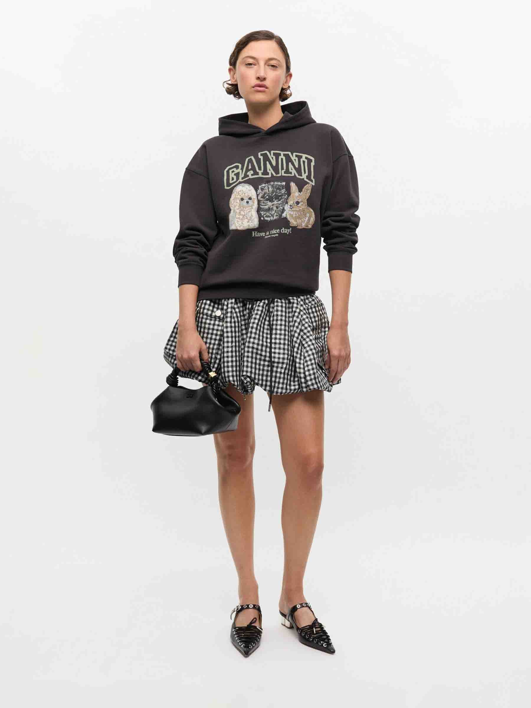 Ganni Mujer Barcelona Sudadera Capucha Estampado color Gris Antracita sku 715-000196 01 - Foto 2