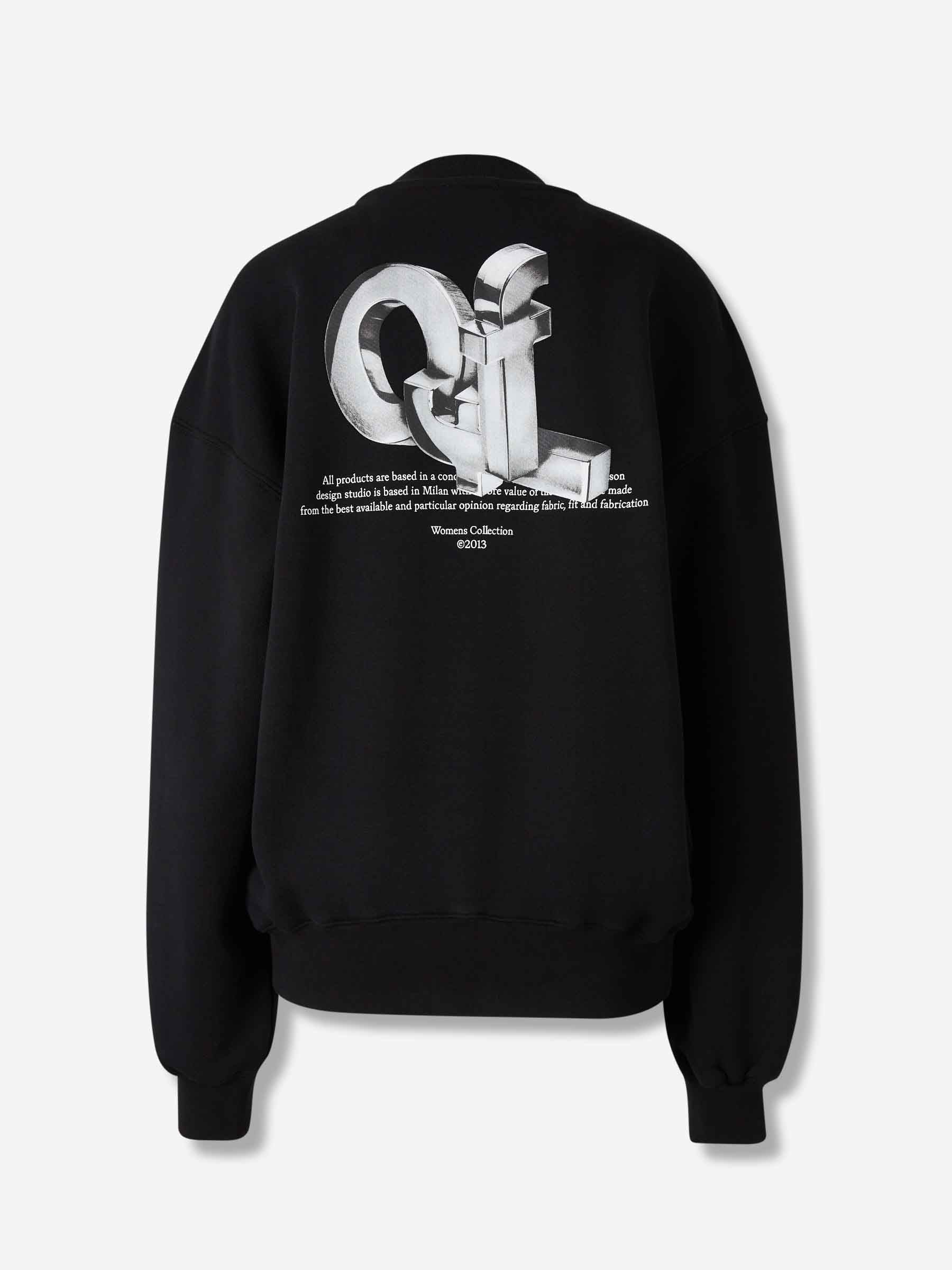 Off-White Mujer Barcelona Sudadera Cuello Redondo color Negro sku 715-000201 01 - Foto 2