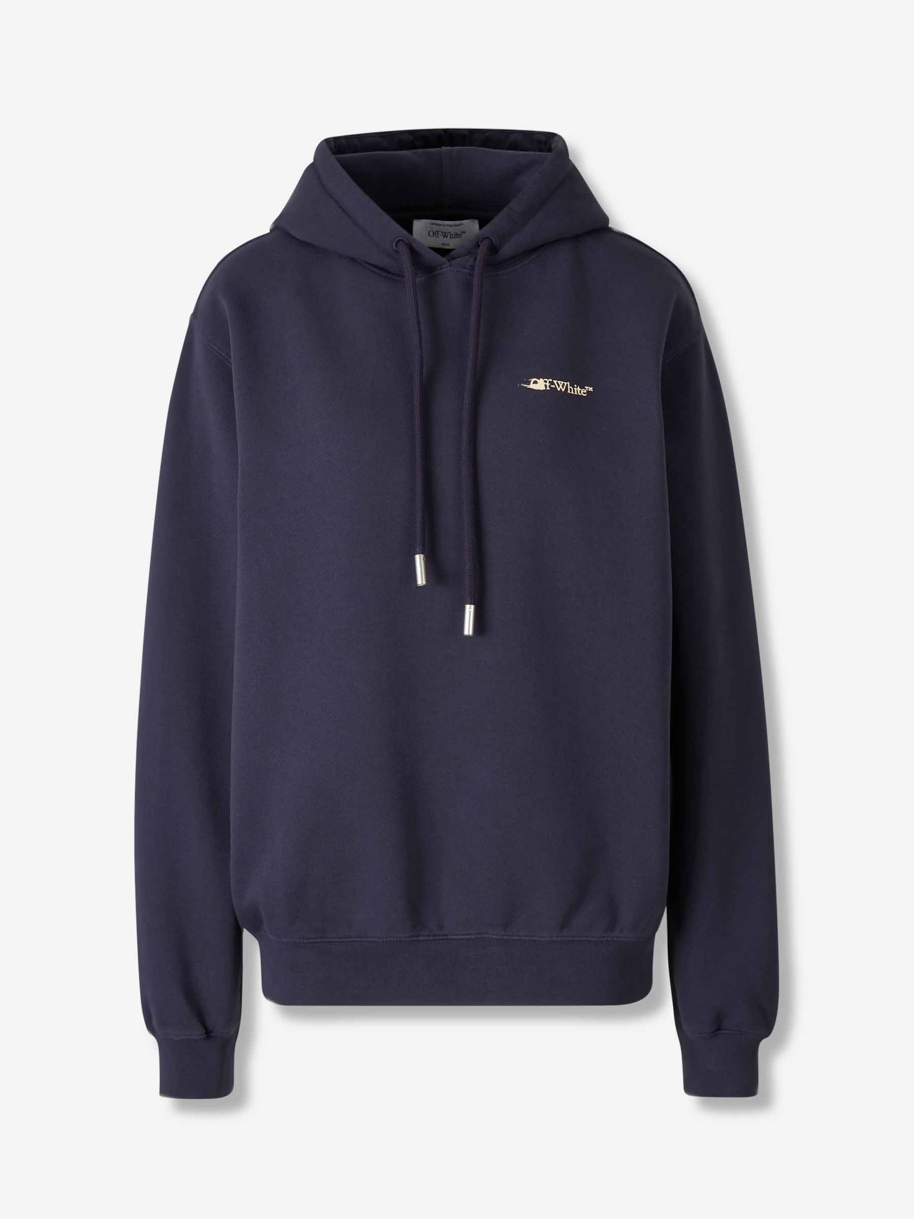 Off-White Mujer Barcelona Sudadera Capucha Logo color Azul Marino sku 715-000202 01 - Foto 1