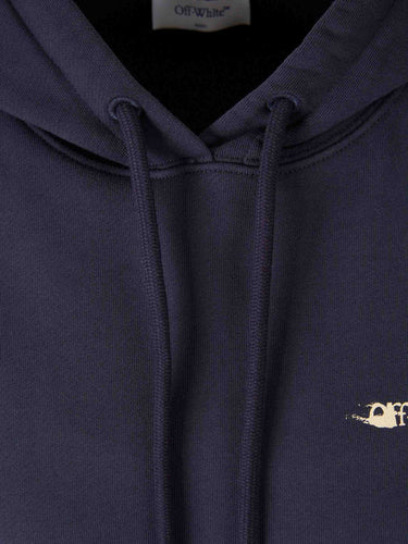 Off-White Mujer Barcelona Sudadera Capucha Logo color Azul Marino sku 715-000202 01 - Foto 3