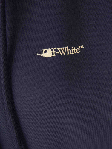 Off-White Mujer Barcelona Sudadera Capucha Logo color Azul Marino sku 715-000202 01 - Foto 4