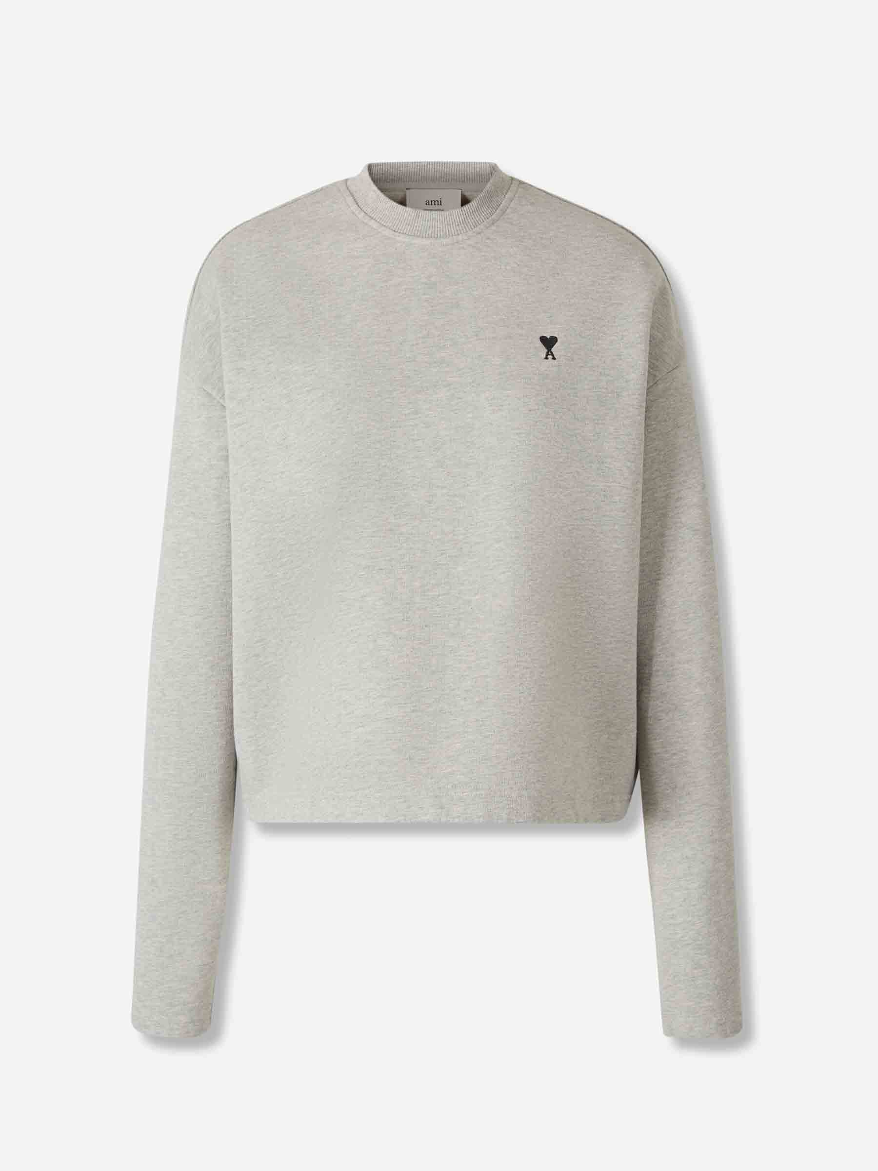 Ami Paris Mujer Barcelona Sudadera Cuello Redondo color Gris sku 715-000210 02 - Foto 1