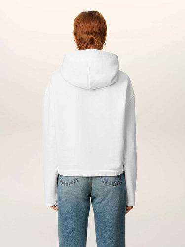 Ami Paris Mujer Barcelona Sudader Capucha Logo color Blanco sku 715-000211 01 - Foto 3