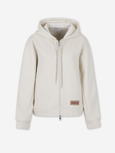 Moncler Mujer Barcelona Sudadera Capucha Cremallera color Marfil sku 715-000225 01 - Foto 1