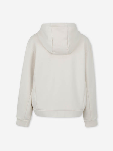 Moncler Mujer Barcelona Sudadera Capucha Cremallera color Marfil sku 715-000225 01 - Foto 2
