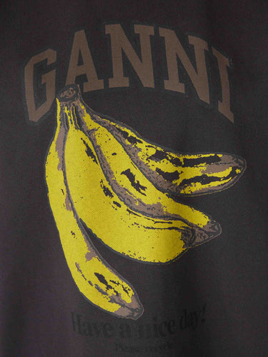Ganni Mujer Barcelona Sudadera Cuello Redondo color Negro sku 715-000232 01 - Foto 4
