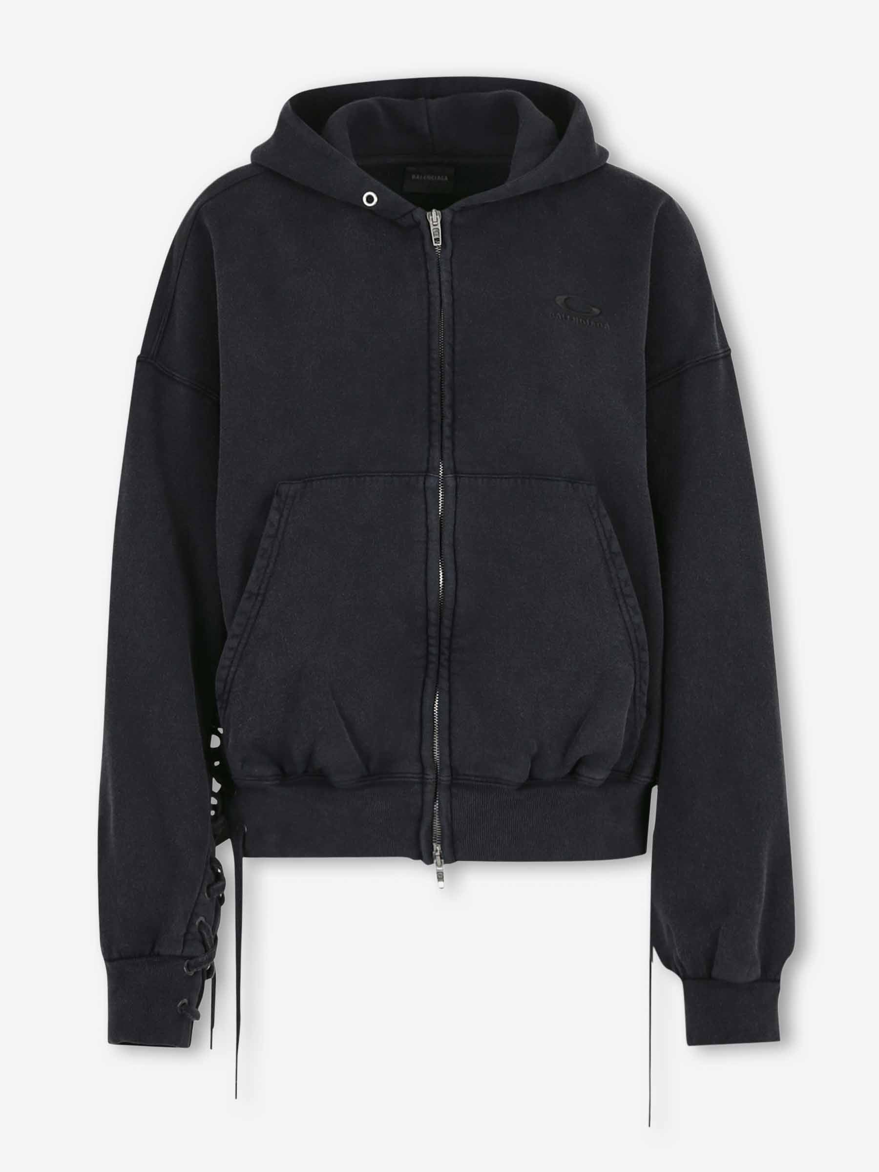 Balenciaga Mujer Barcelona Sudadera Capucha Cremallera color Negro sku 715-000233 01 - Foto 1