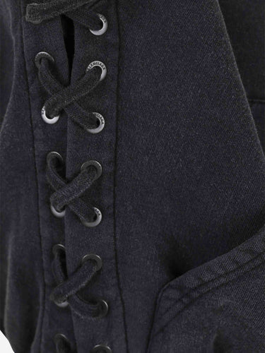 Balenciaga Mujer Barcelona Sudadera Capucha Cremallera color Negro sku 715-000233 01 - Foto 3