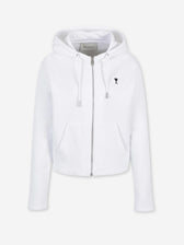 Ami Paris Mujer Barcelona Sudadera Capucha Cremallera color Blanco sku 715-000236 01 - Foto 1