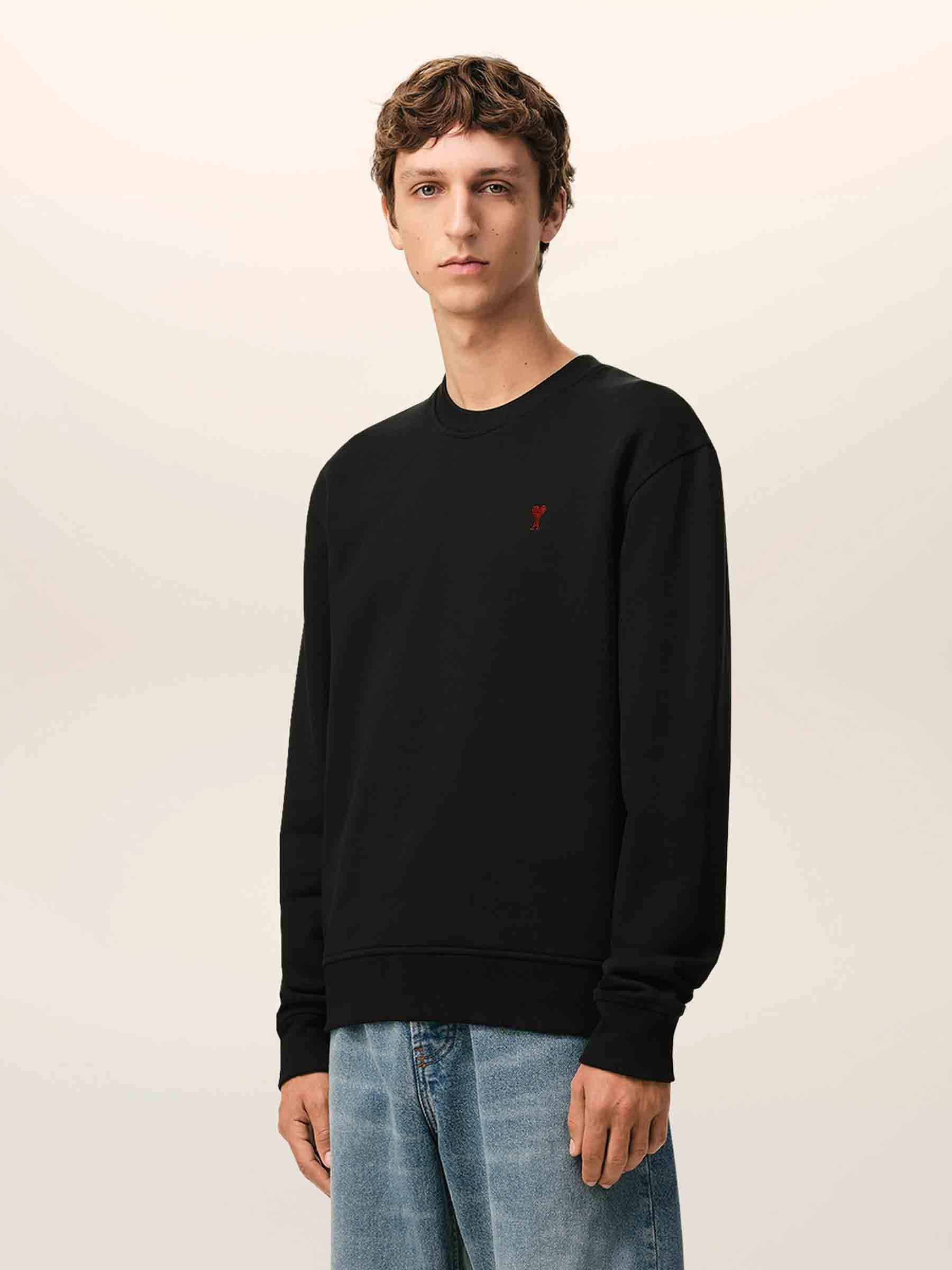 Ami Paris Mujer Barcelona Sudadera Logo Algodón color Negro sku 715-000237 01 - Foto 2