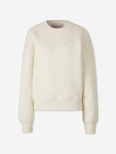 Ami Paris Mujer Barcelona Sudadera Cuello Redondo color Marfil sku 715-000239 01 - Foto 1