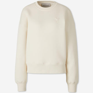 Ami Paris Mujer Barcelona Sudadera Cuello Redondo color Marfil sku 715-000239 01 - Foto 1