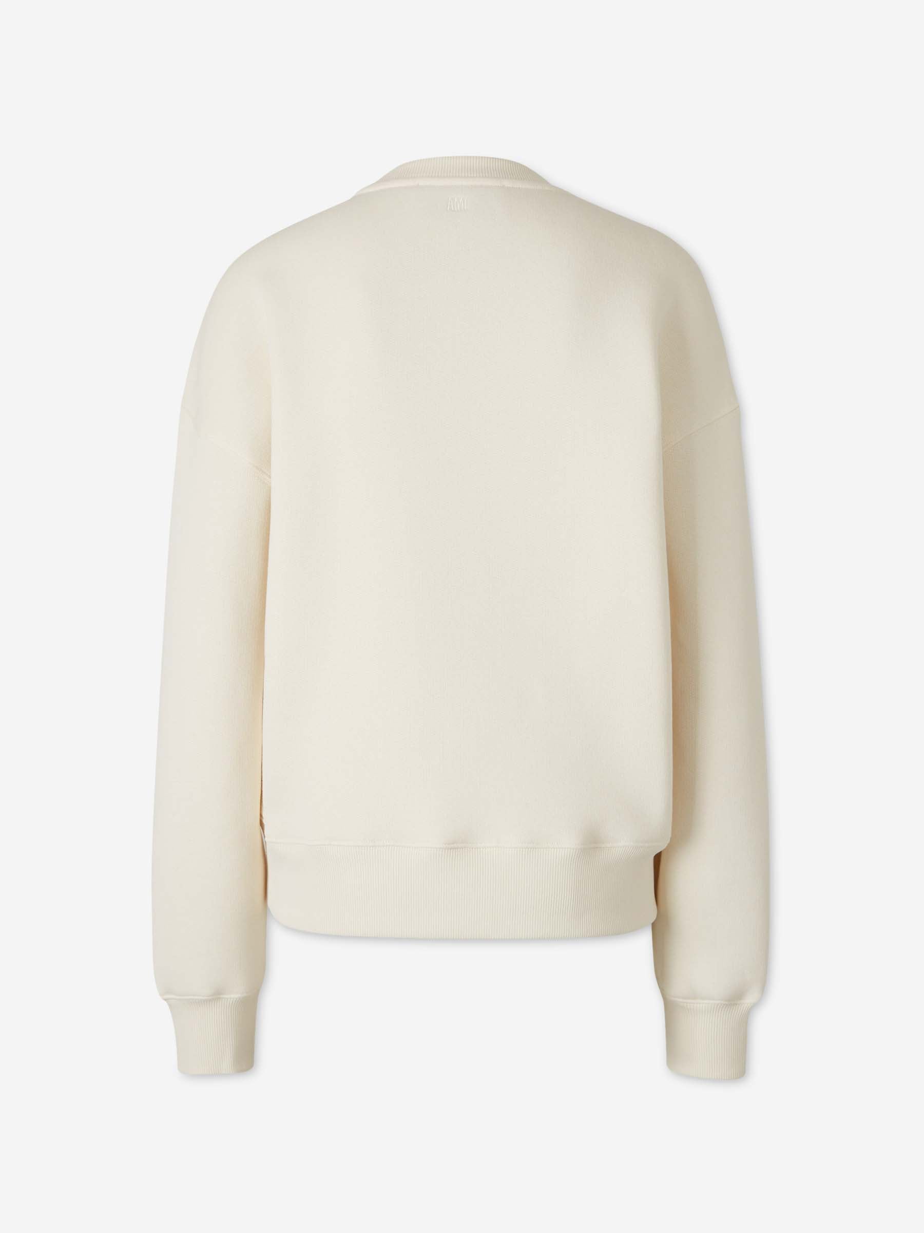 Ami Paris Mujer Barcelona Sudadera Cuello Redondo color Marfil sku 715-000239 01 - Foto 2