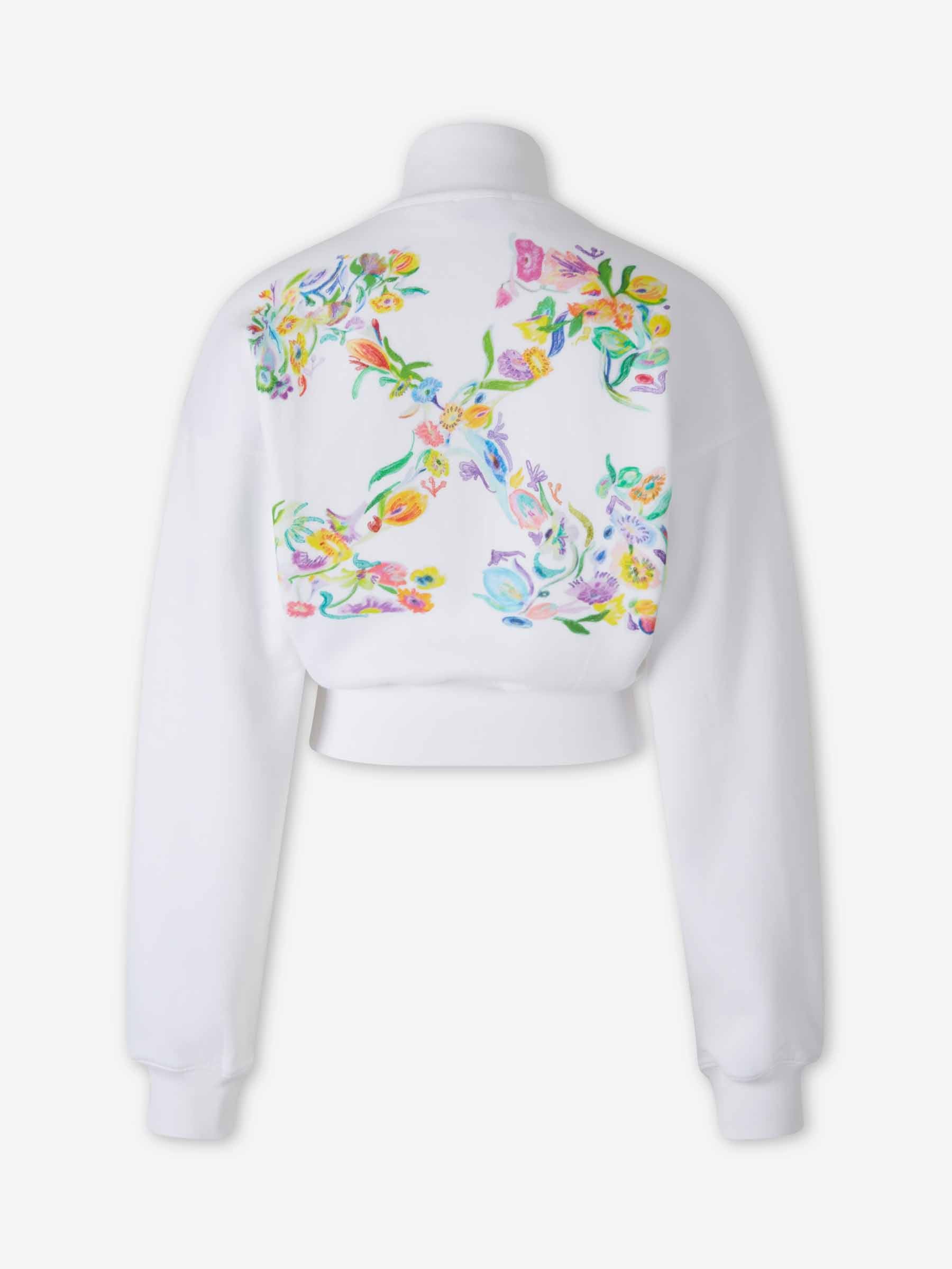 Off-White Mujer Barcelona Sudadera Cremallera Cropped color Blanco sku 715-000245 01 - Foto 2