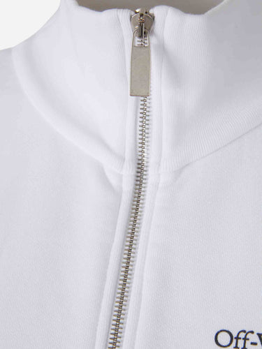 Off-White Mujer Barcelona Sudadera Cremallera Cropped color Blanco sku 715-000245 01 - Foto 3