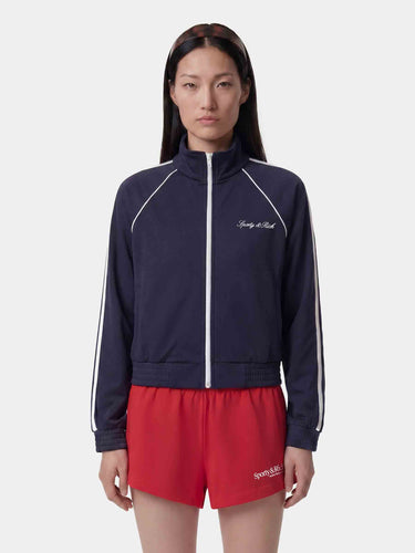 Sporty & Rich Mujer Barcelona Chaqueta Técnica Logo color Azul Marino sku 715-000249 01 - Foto 3