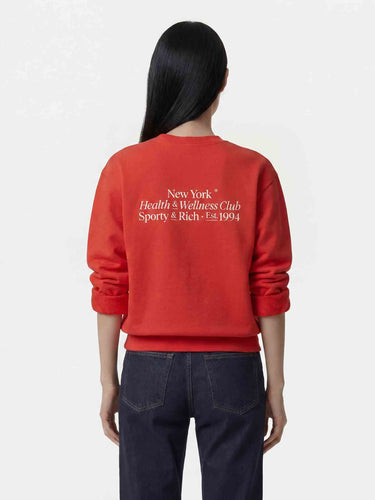 Sporty & Rich Mujer Barcelona Sudadera Cuello Redondo color Rojo sku 715-000251 01 - Foto 4