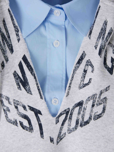 Alexander Wang Mujer Barcelona Sudadera Cropped Camisa color Gris Claro sku 715-000254 01 - Foto 3