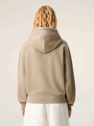 Ami Paris Mujer Barcelona Sudadera Cremallera Capucha color Camel sku 715-000255 01 - Foto 3