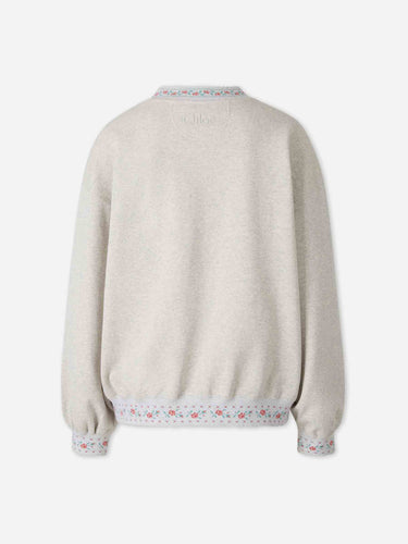 Chloé Mujer Barcelona Sudadera Logo Bordado color Gris sku 715-000258 01 - Foto 2