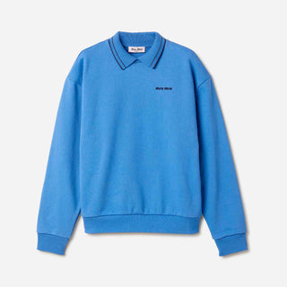 Miu Miu Mujer Barcelona Sudadera Cuello Camisero color Azul sku 715-000262 01 - Foto 1