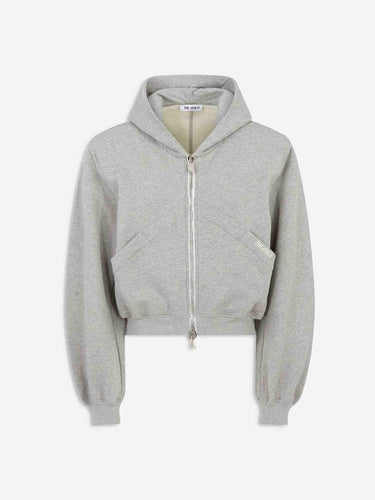The Attico Mujer Barcelona Sudadera Capucha Cremallera color Gris Claro sku 715-000265 01 - Foto 1