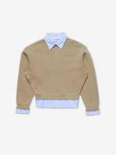 Acne Studios Mujer Barcelona Sudadera Capas Logo color Camel sku 715-000269 01 - Foto 1