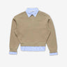 Acne Studios Mujer Barcelona Sudadera Capas Logo color Camel sku 715-000269 01 - Foto 1