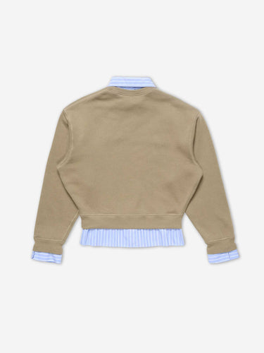 Acne Studios Mujer Barcelona Sudadera Capas Logo color Camel sku 715-000269 01 - Foto 3