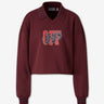 Off-White Mujer Barcelona Sudadera Cropped Logo color Burdeos sku 715-000272 01 - Foto 1
