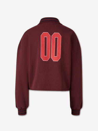 Off-White Mujer Barcelona Sudadera Cropped Logo color Burdeos sku 715-000272 01 - Foto 2