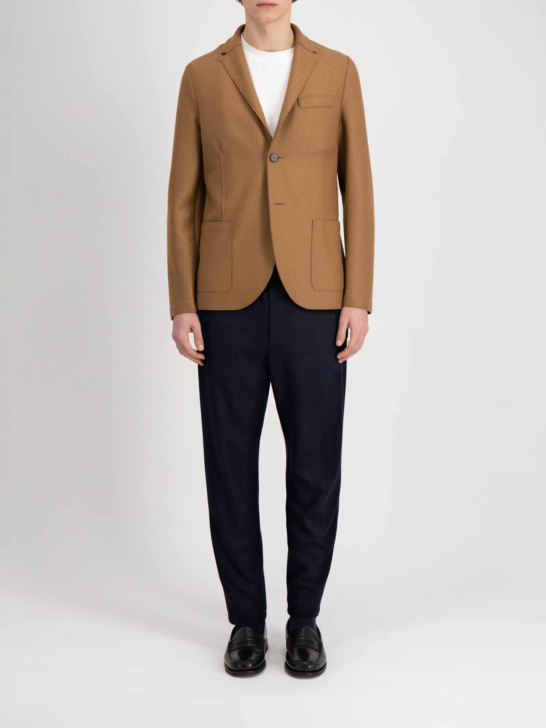 Harris Wharf Hombre Barcelona Americana Lana Ligera color Caramelo sku 302-003335 02 - Foto 2