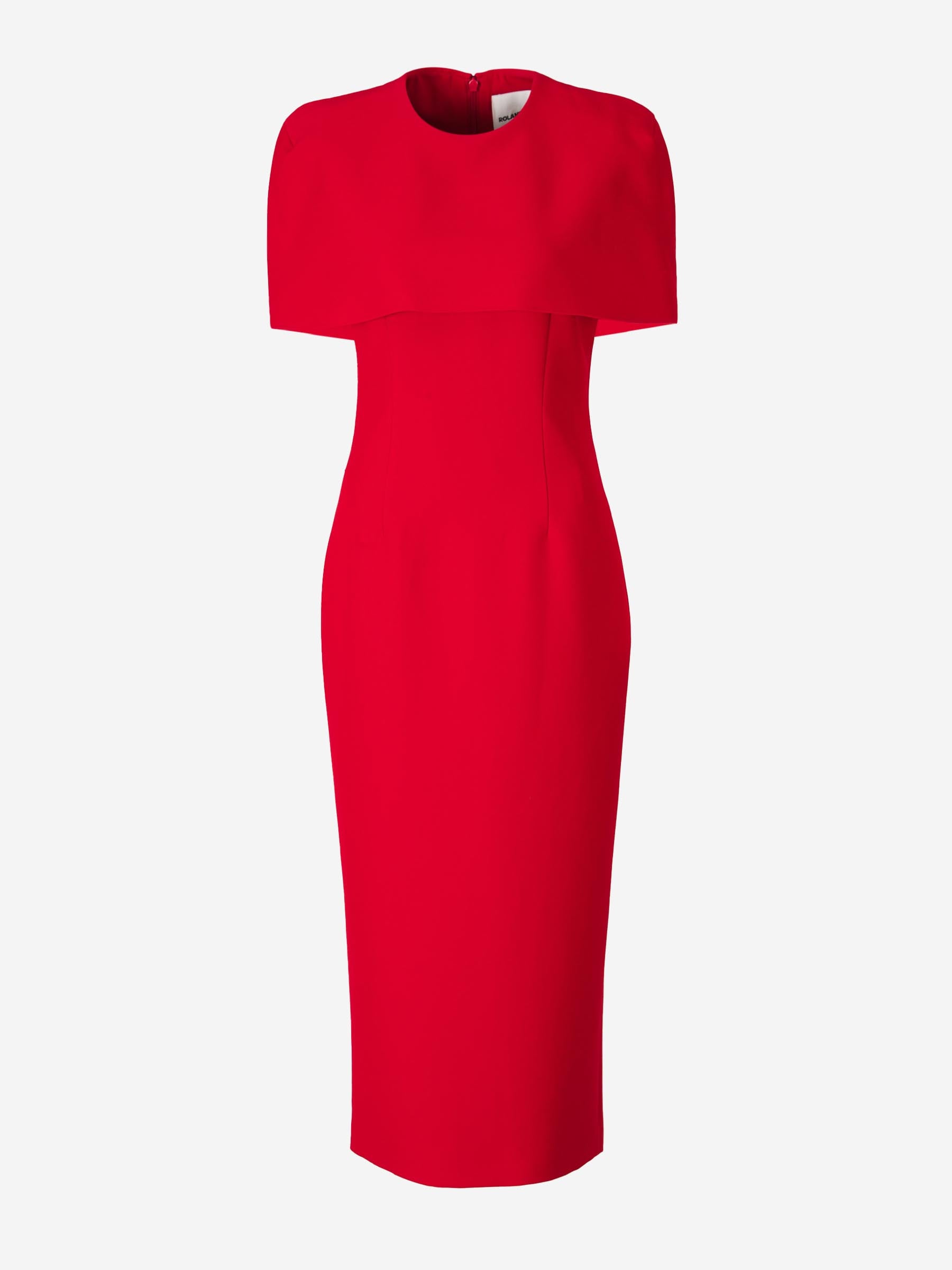 Roland Mouret Mujer Barcelona Vestido Midi Crepé color Rojo sku 721-000355 01 - Foto 1